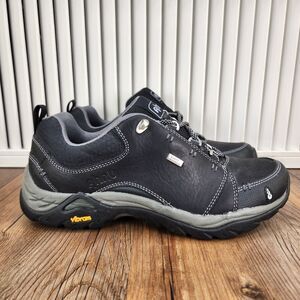 Ahnu Montara II eVent Hiking Shoes Womens Size 7.5 Black Leather Vibram Sneakers